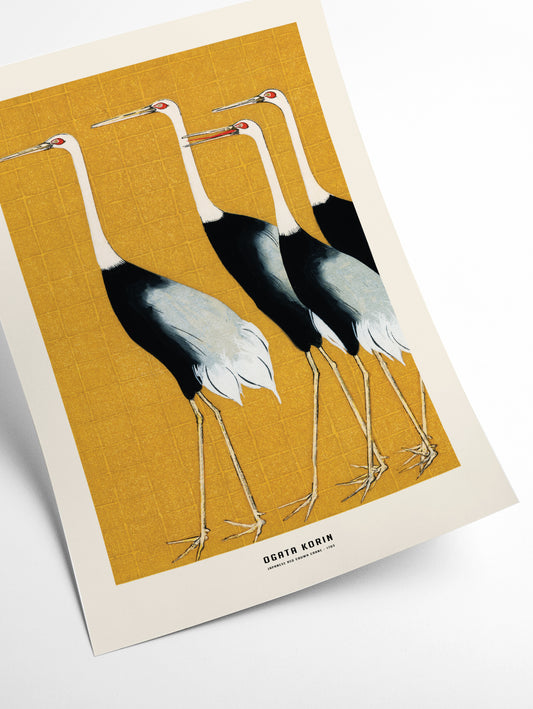 Ogata Korin - Japanese red crown crane I