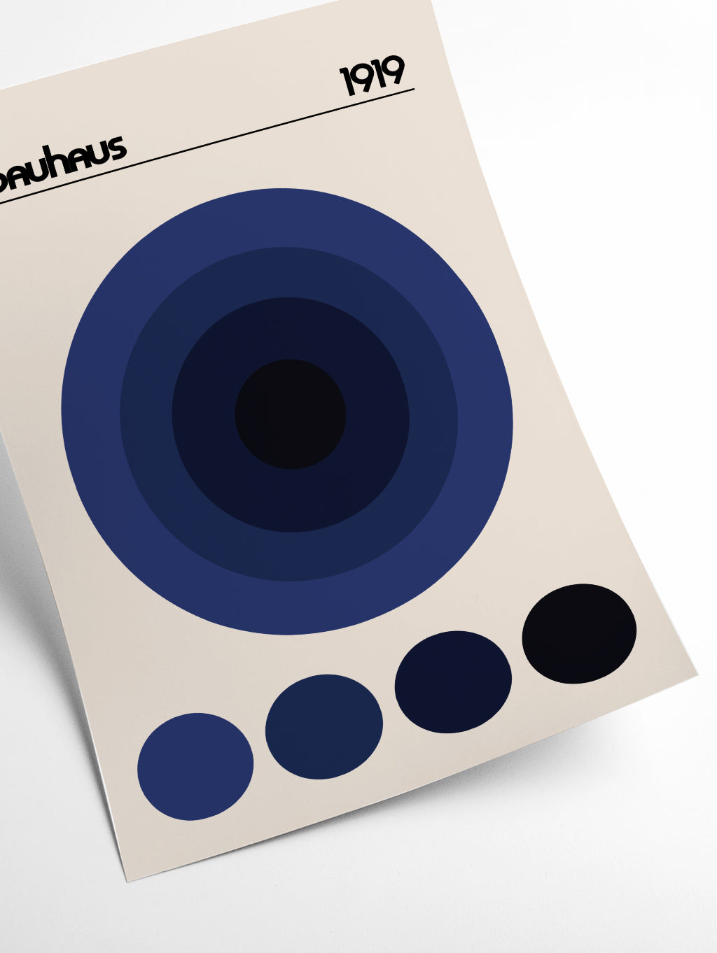 Bauhaus Blue Circle