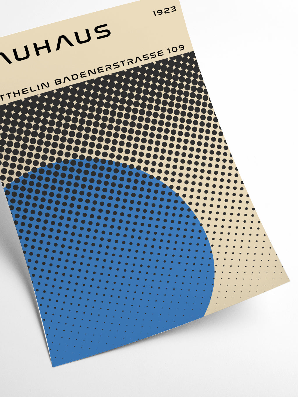 bauhaus geometric blue vibe II