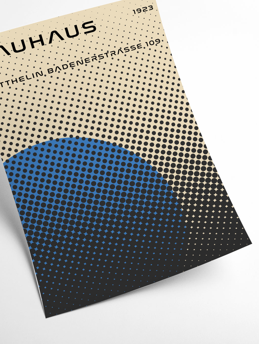 bauhaus geometric blue vibe