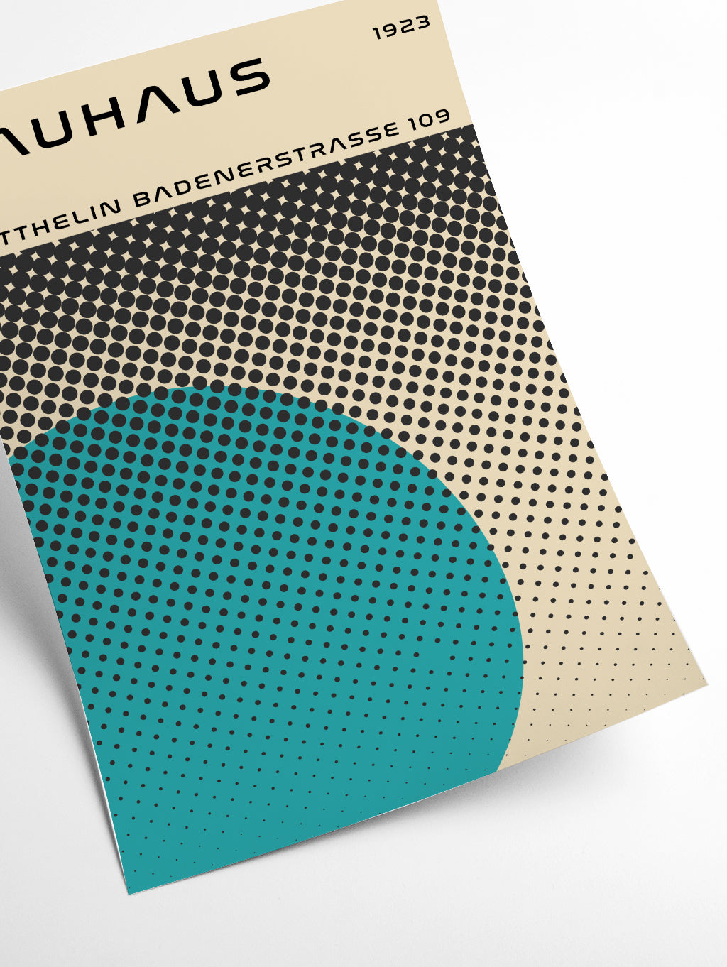 bauhaus geometric teal vibe II
