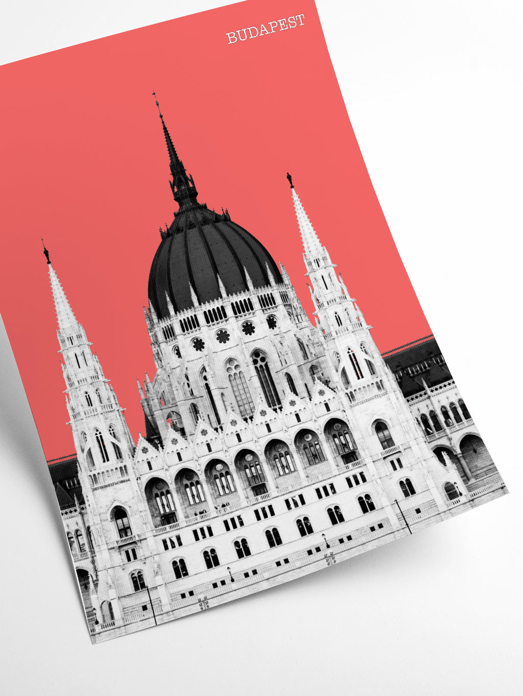 Halftone Budapest red