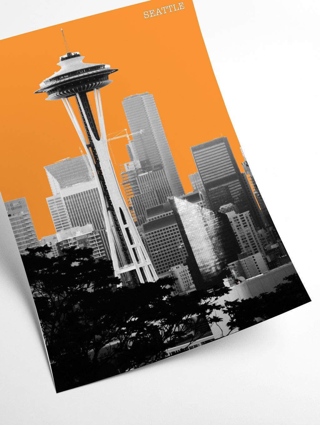 Halftone Seattle Yellow