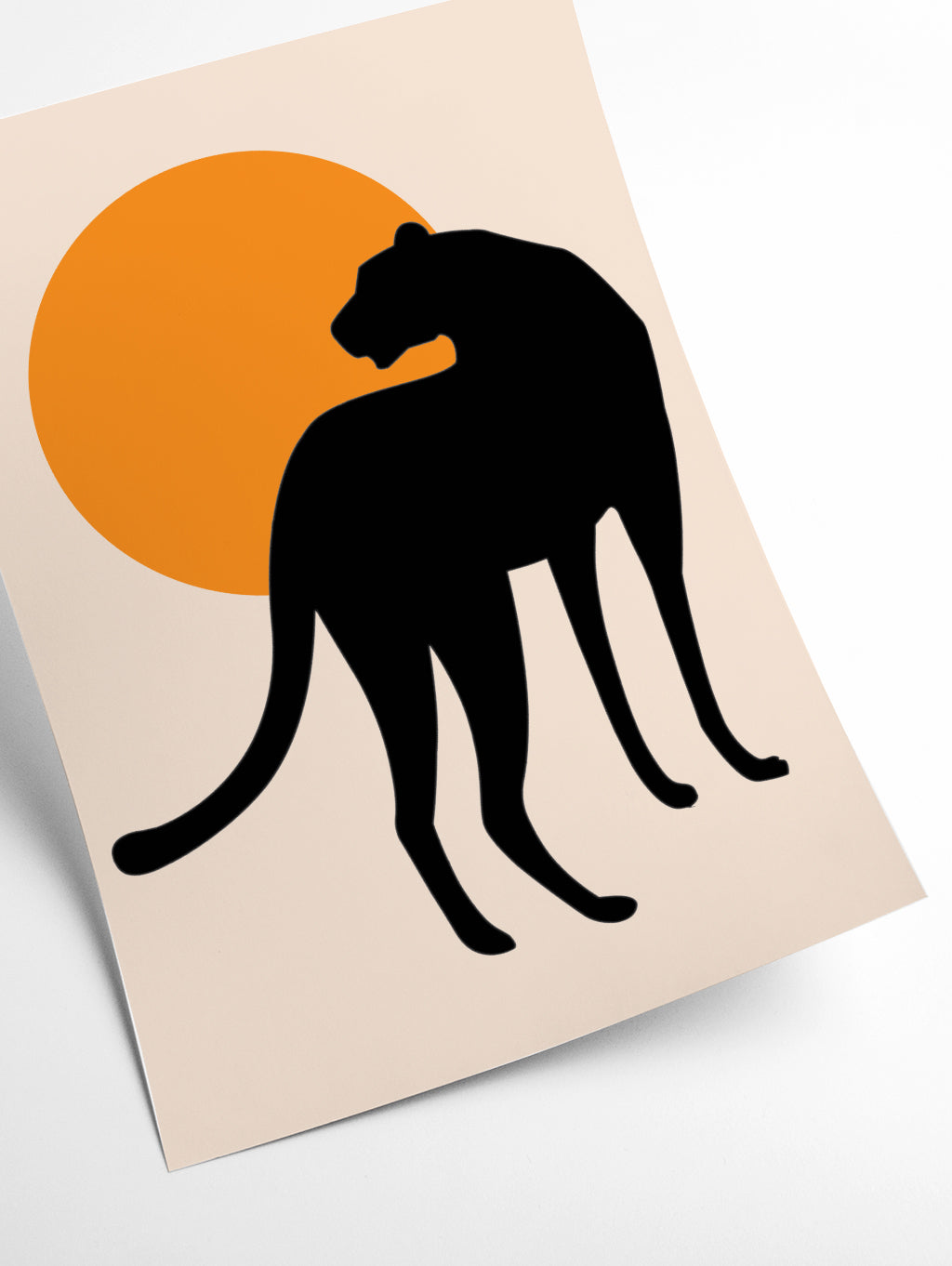 leopard sun poster