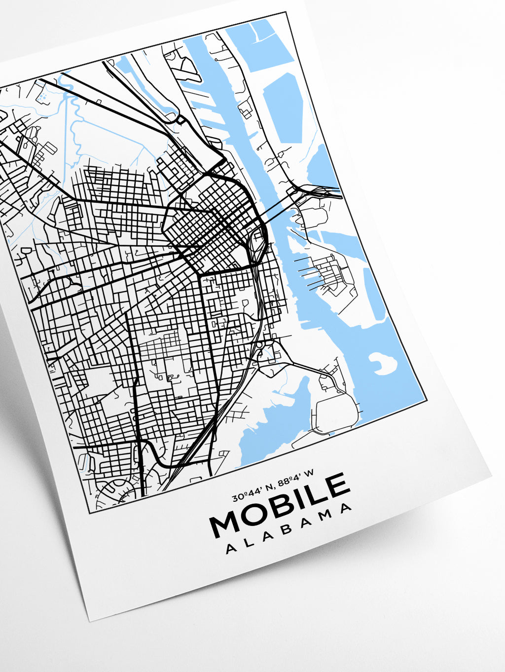Map of Mobile Alabama