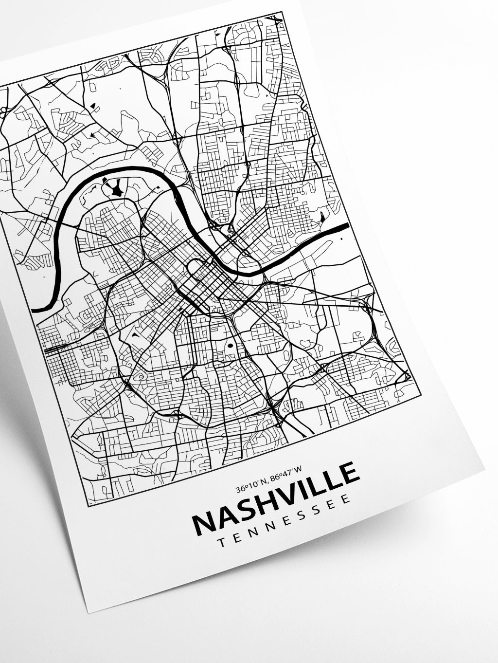 Map of Nashville