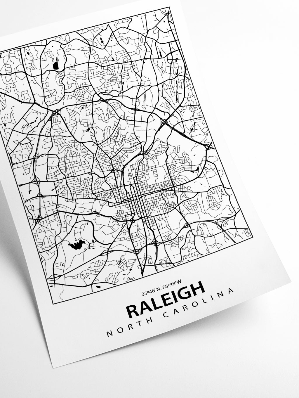 Map of Raleigh