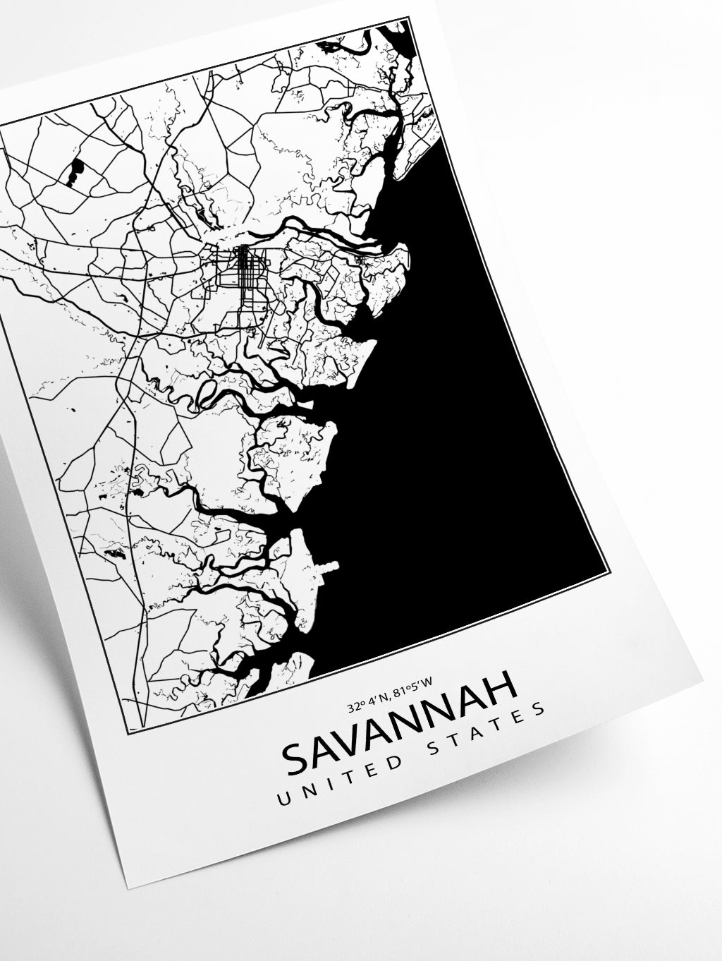 Map of Savannah United States