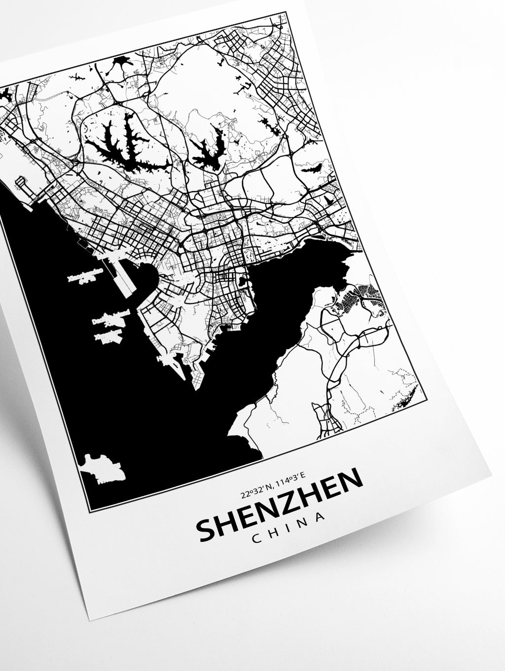 Map of Shenzhen China