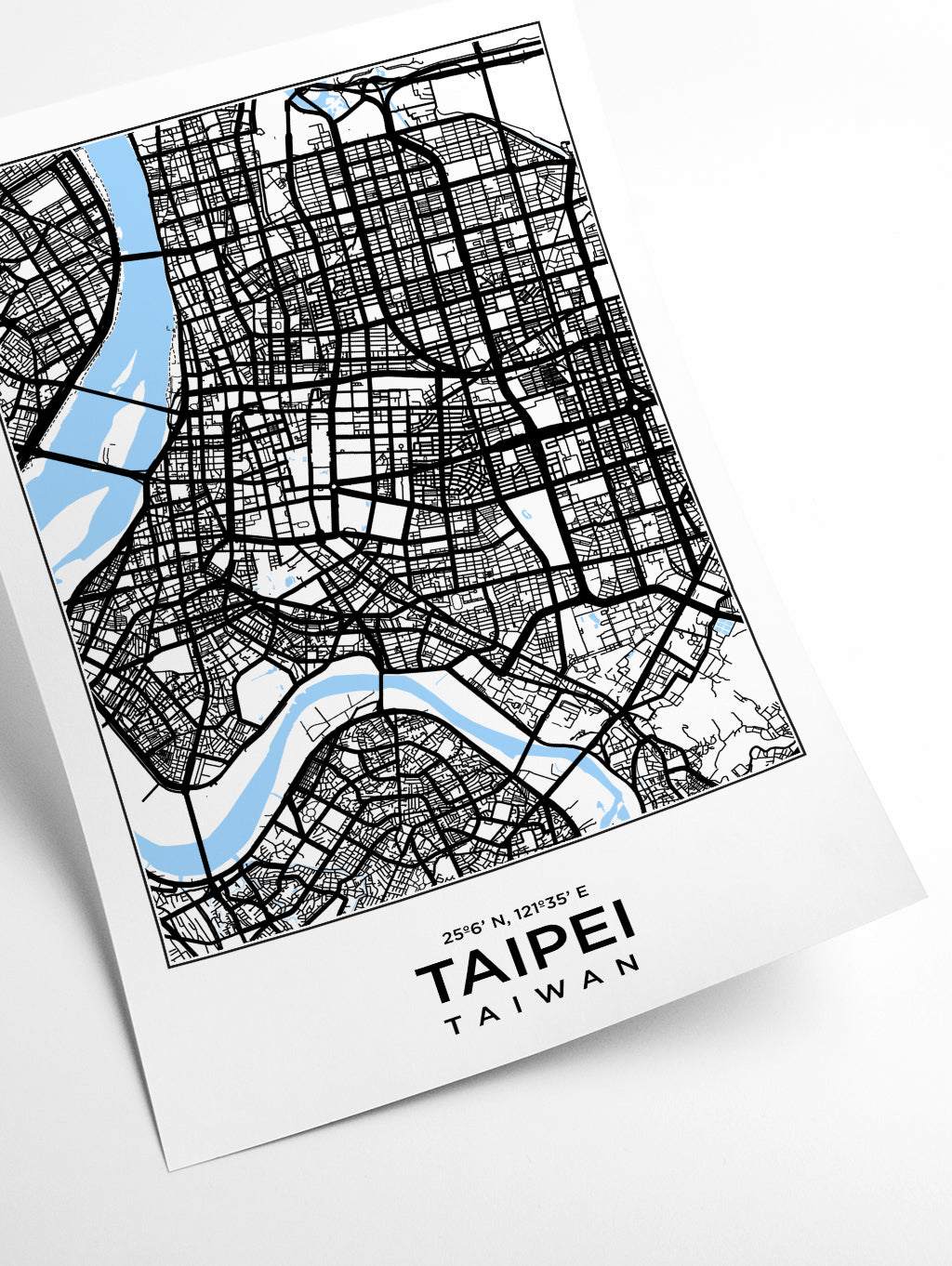 Map of Taipai Taiwan