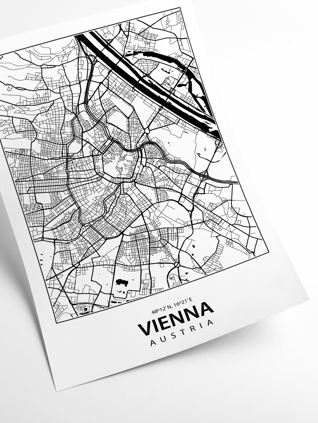 Map of Vienna Austria
