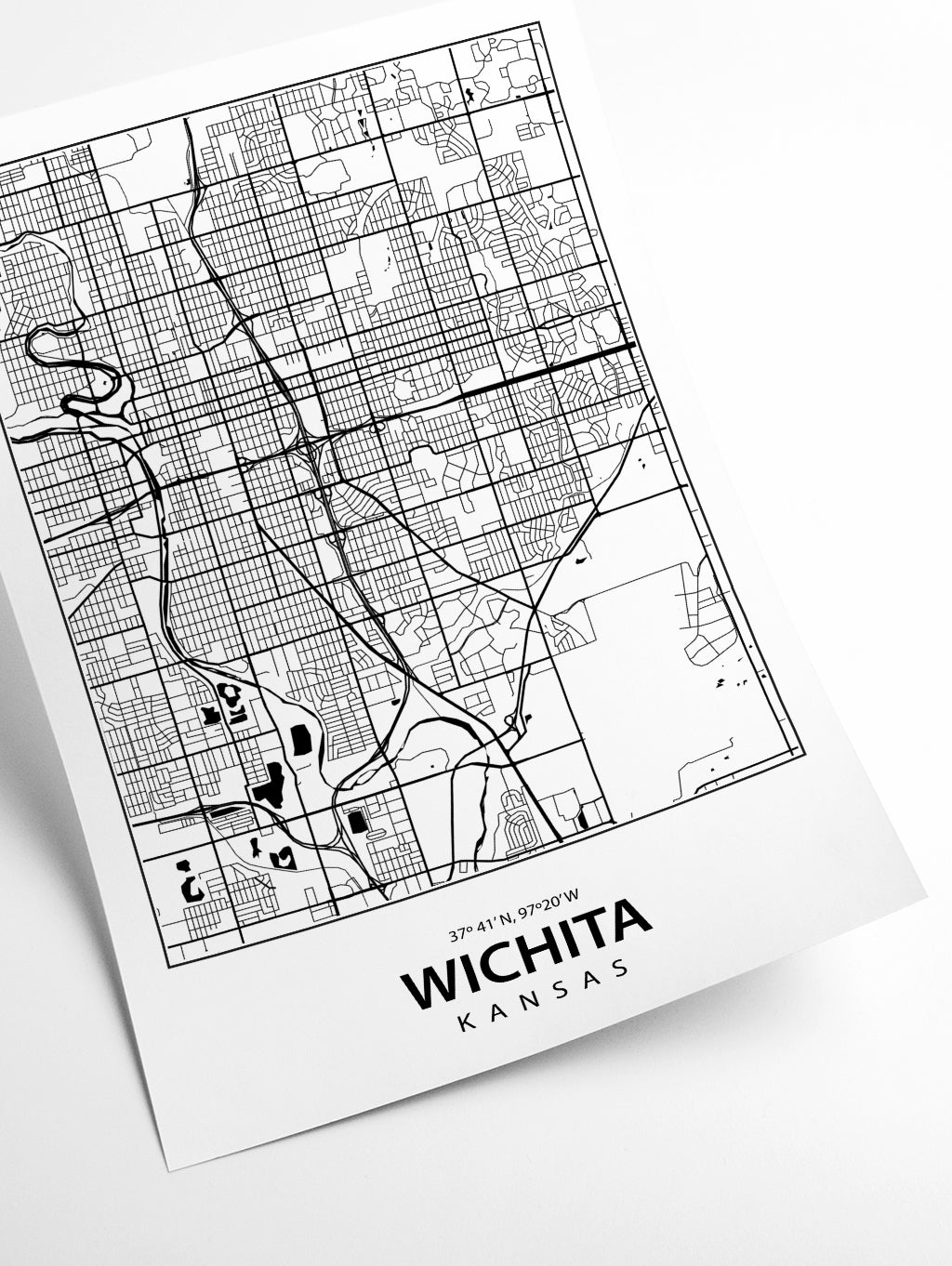 Map of Wichita Kansas