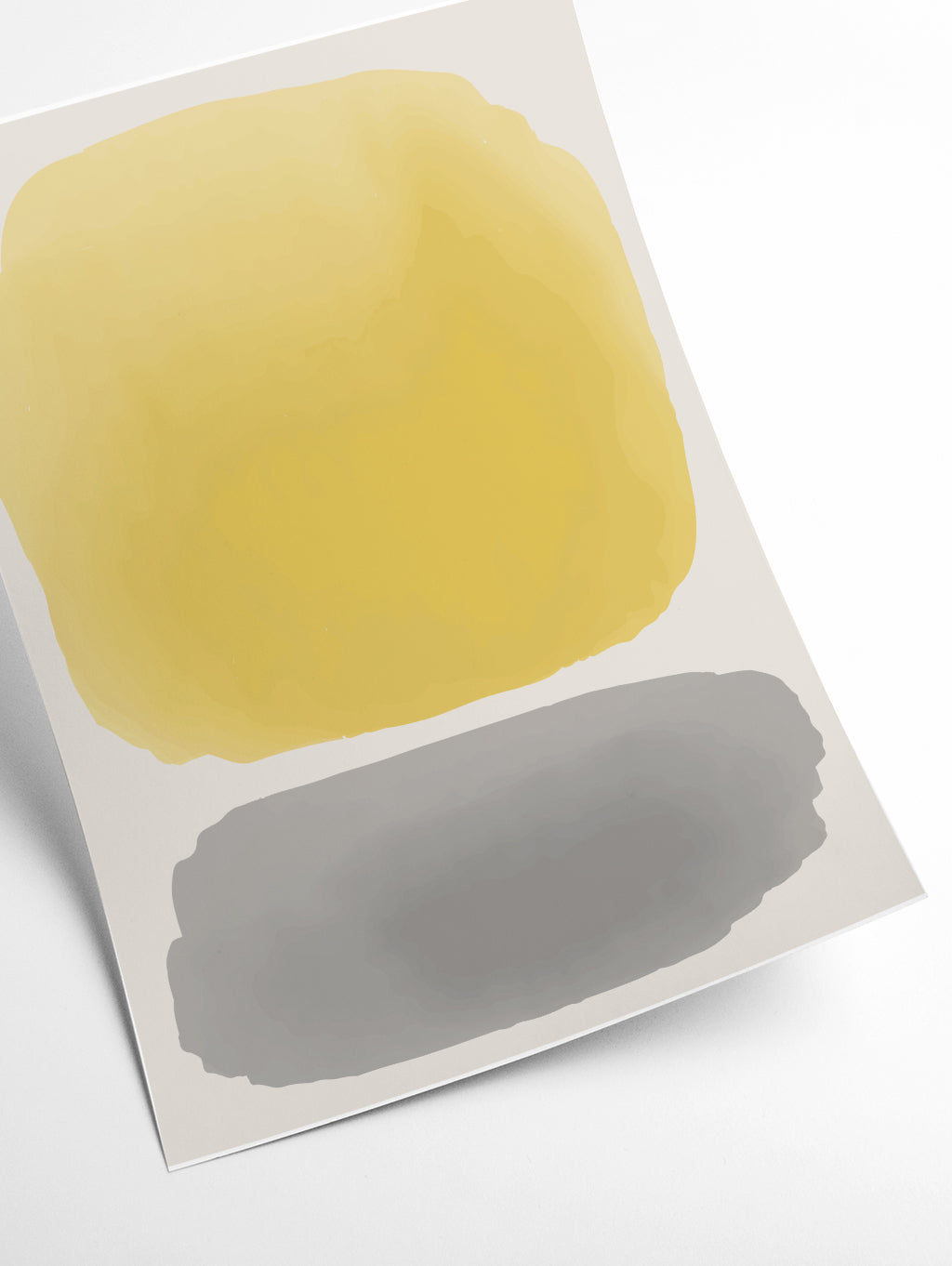 Black and Yellow Watercolor #3