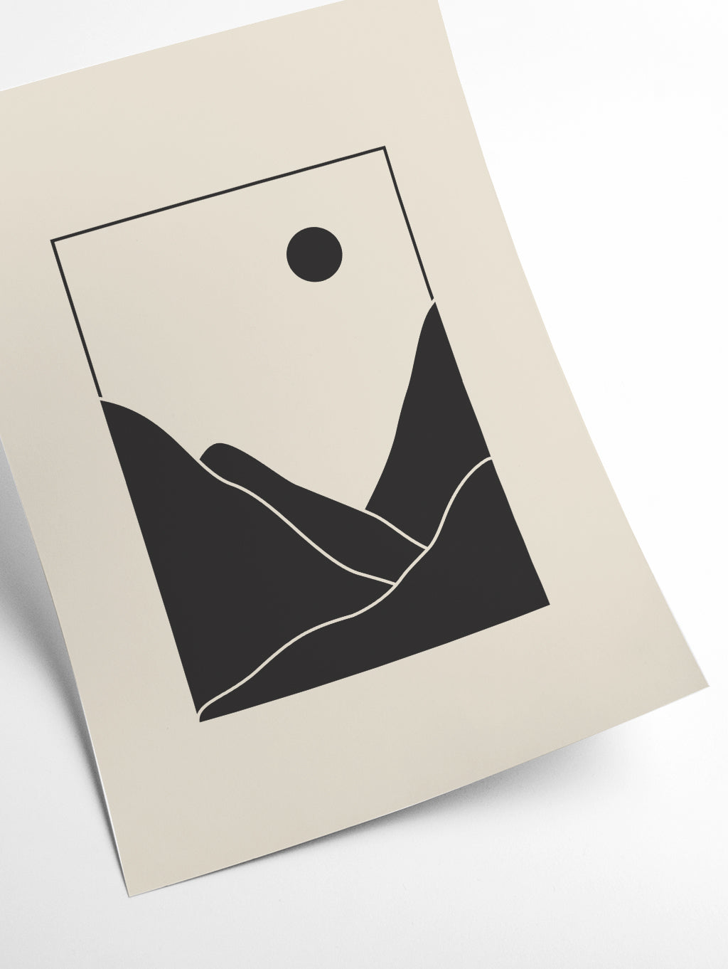 Black Minimal Mountains #2