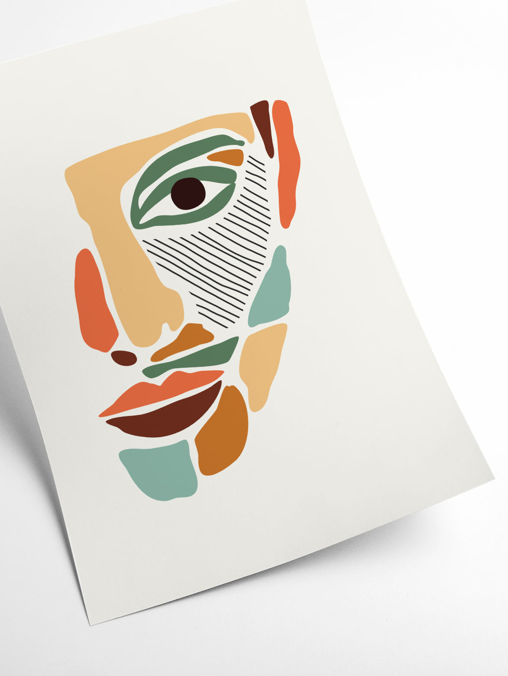 Color Abstract Faces #2