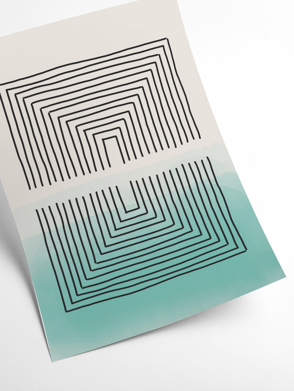 Light Green Watercolor Shapes #3