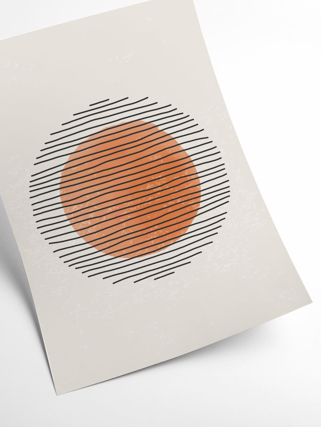 Orange Watercolor Shapes Series #2