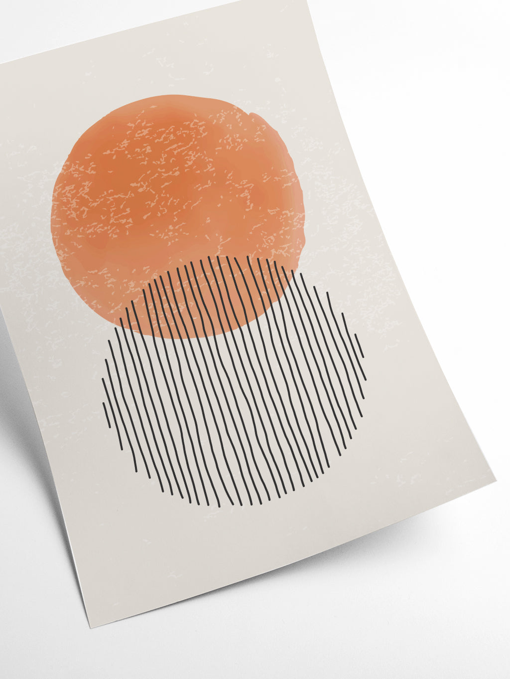 Orange Watercolor Shapes Series #3
