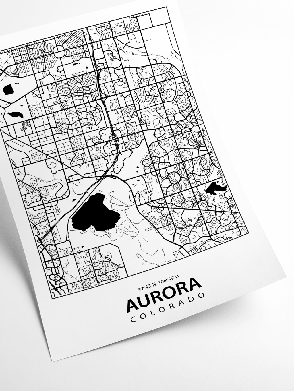 Map of Aurora Colorado