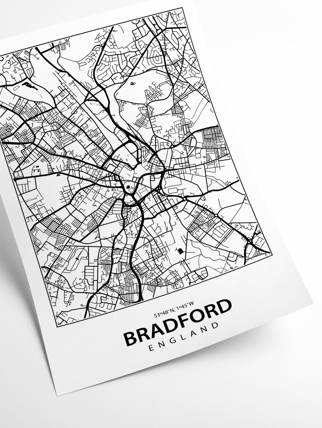 Map of Bradfod