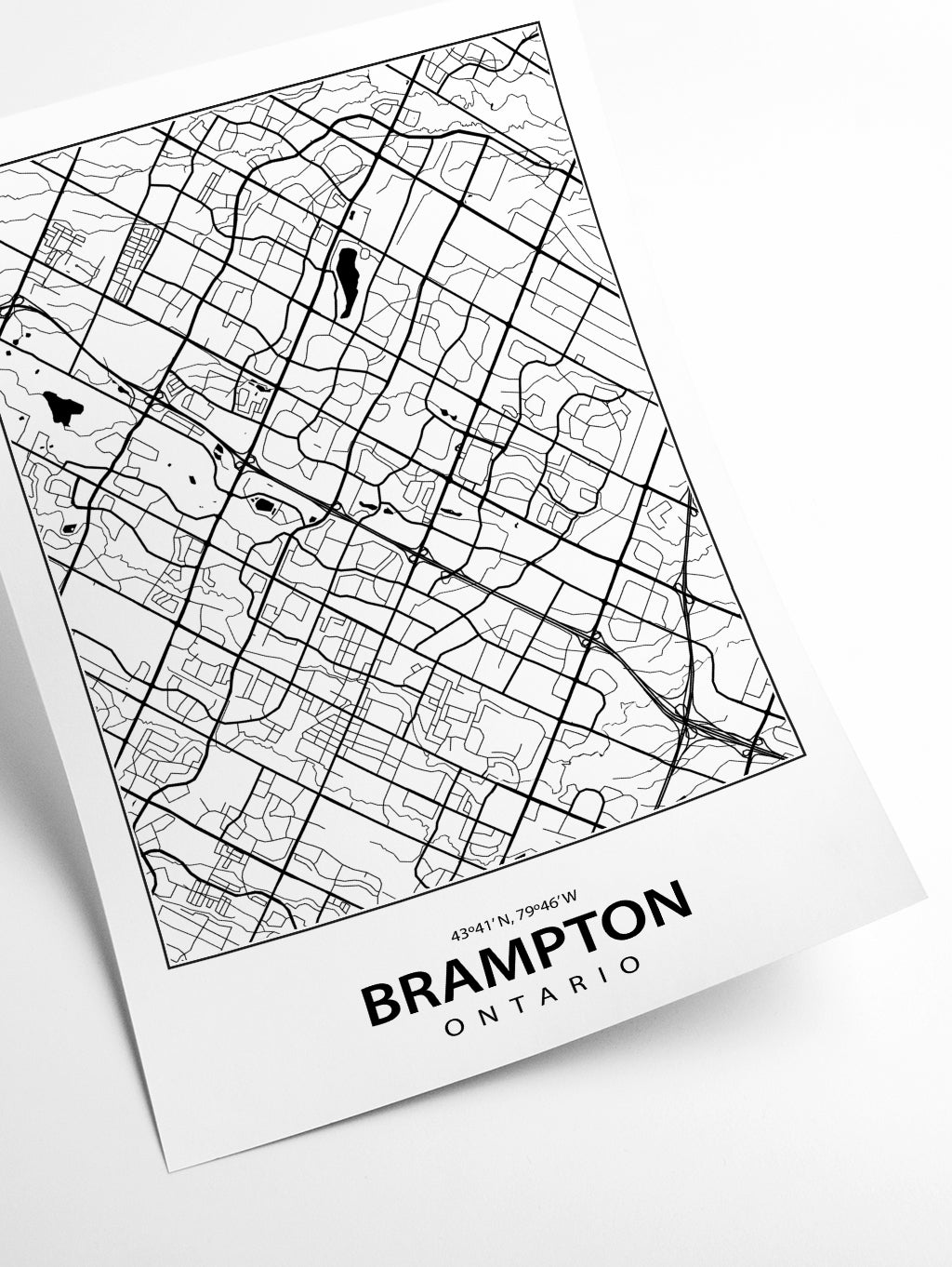 Map of Brampton