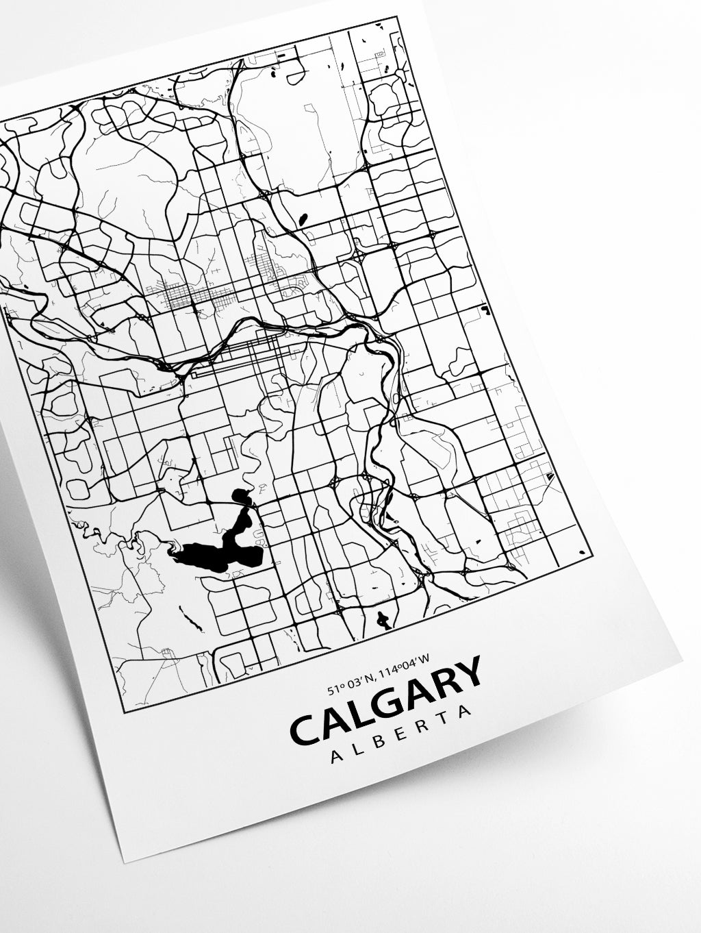 Map of Calgary Alberta
