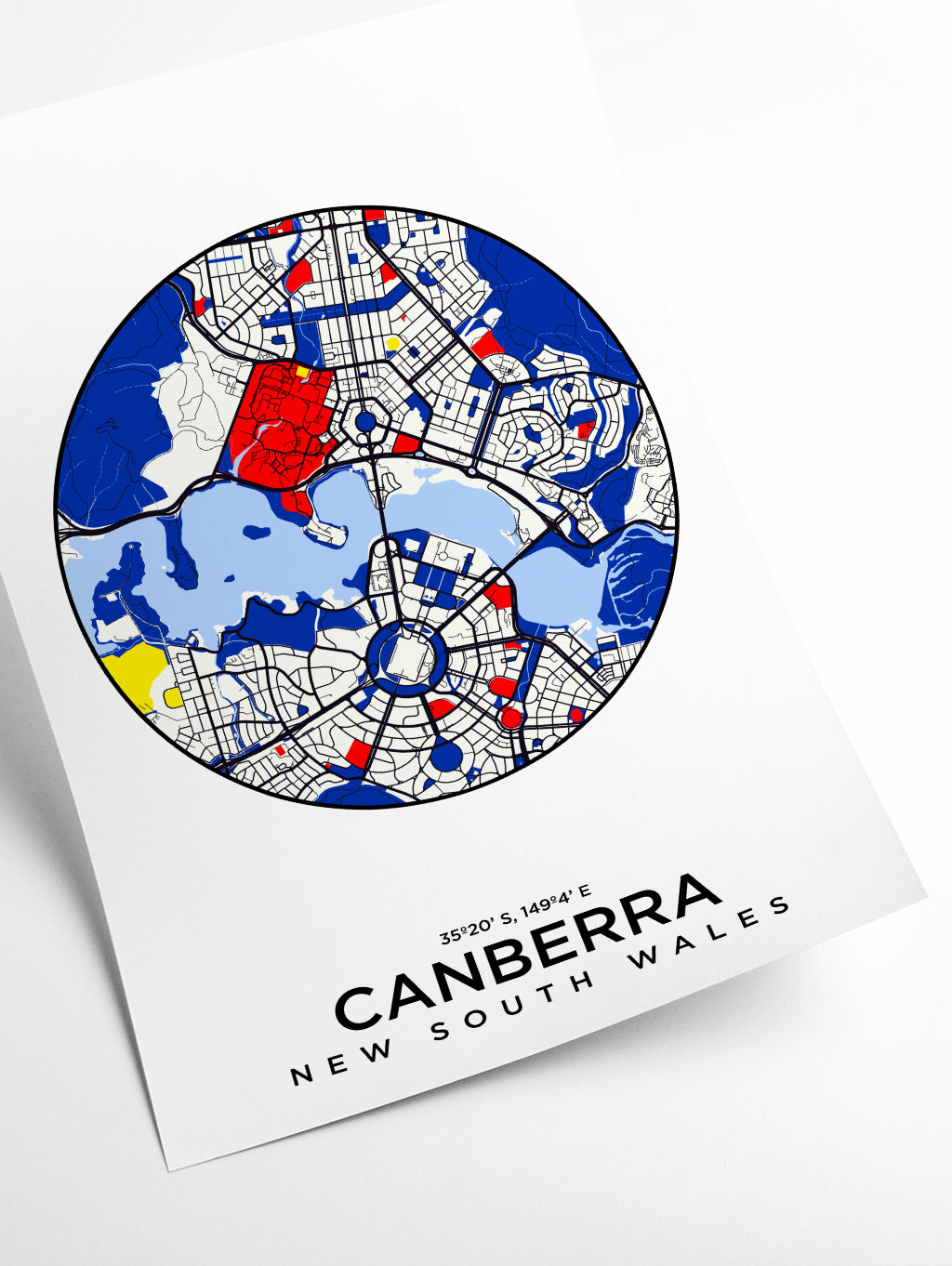 Map of Canberra New South Wales