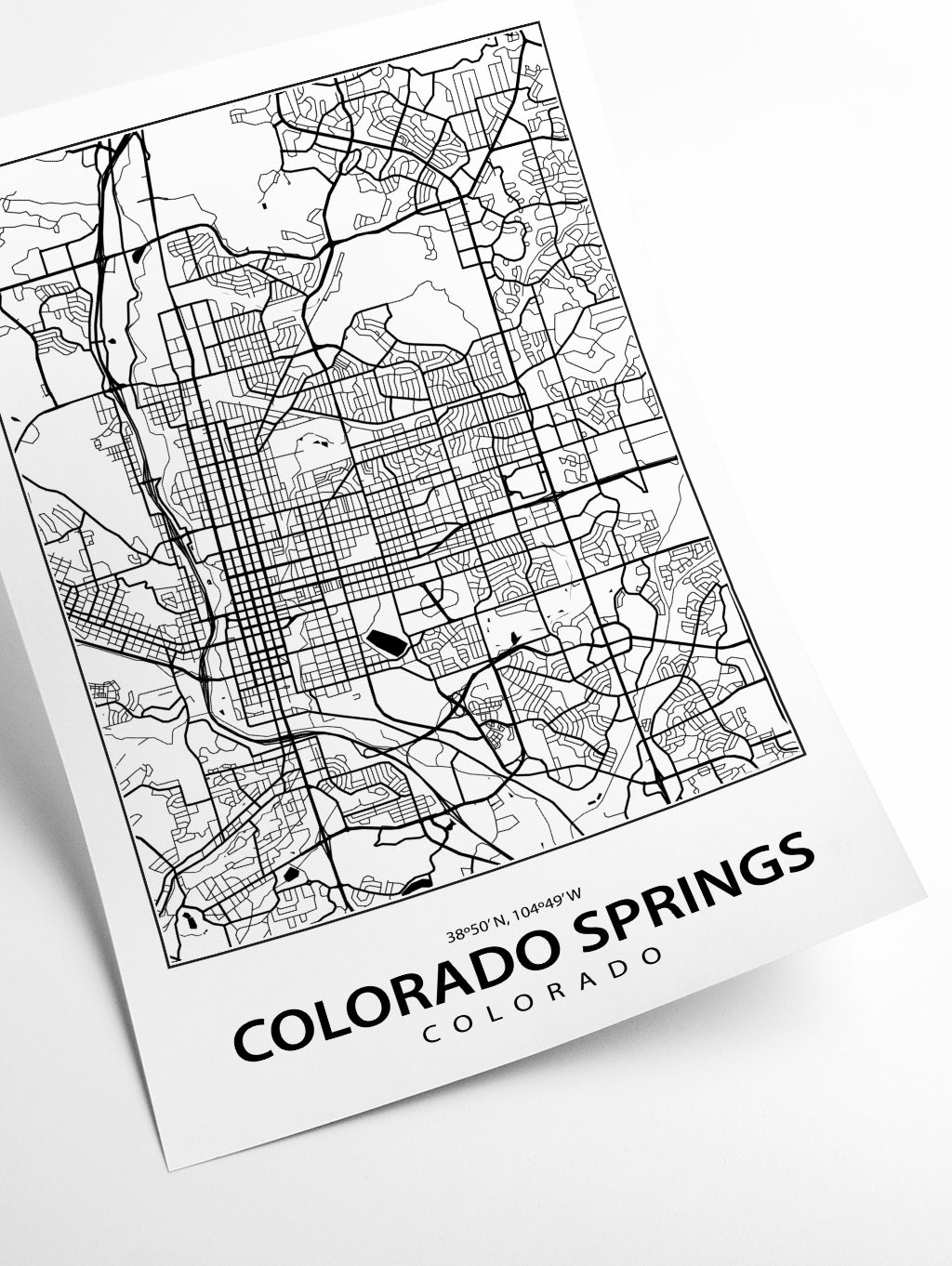 Map of Colorado Springs