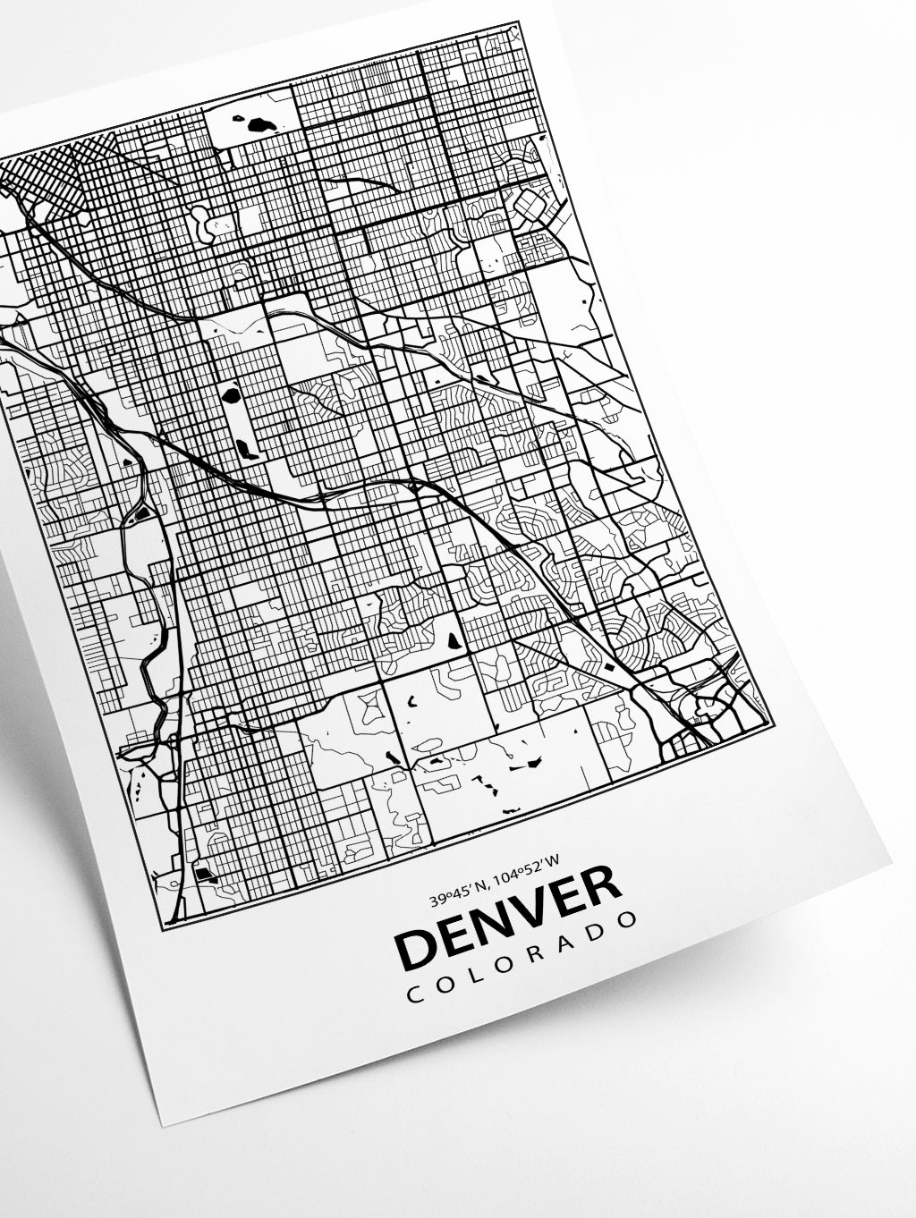 Map of Denver Colorado