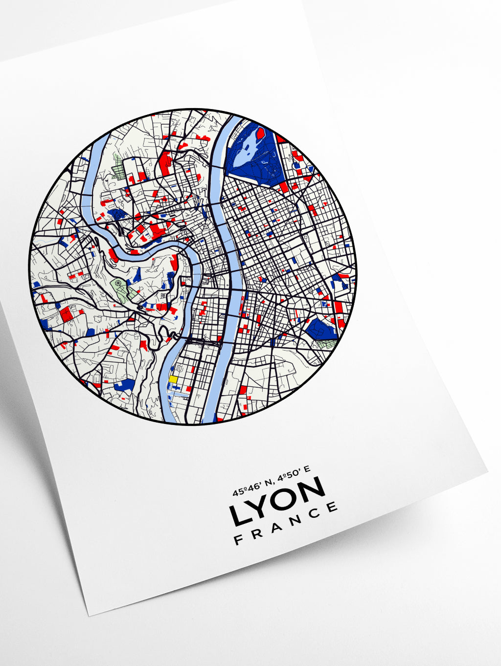Map of Lyon France 1