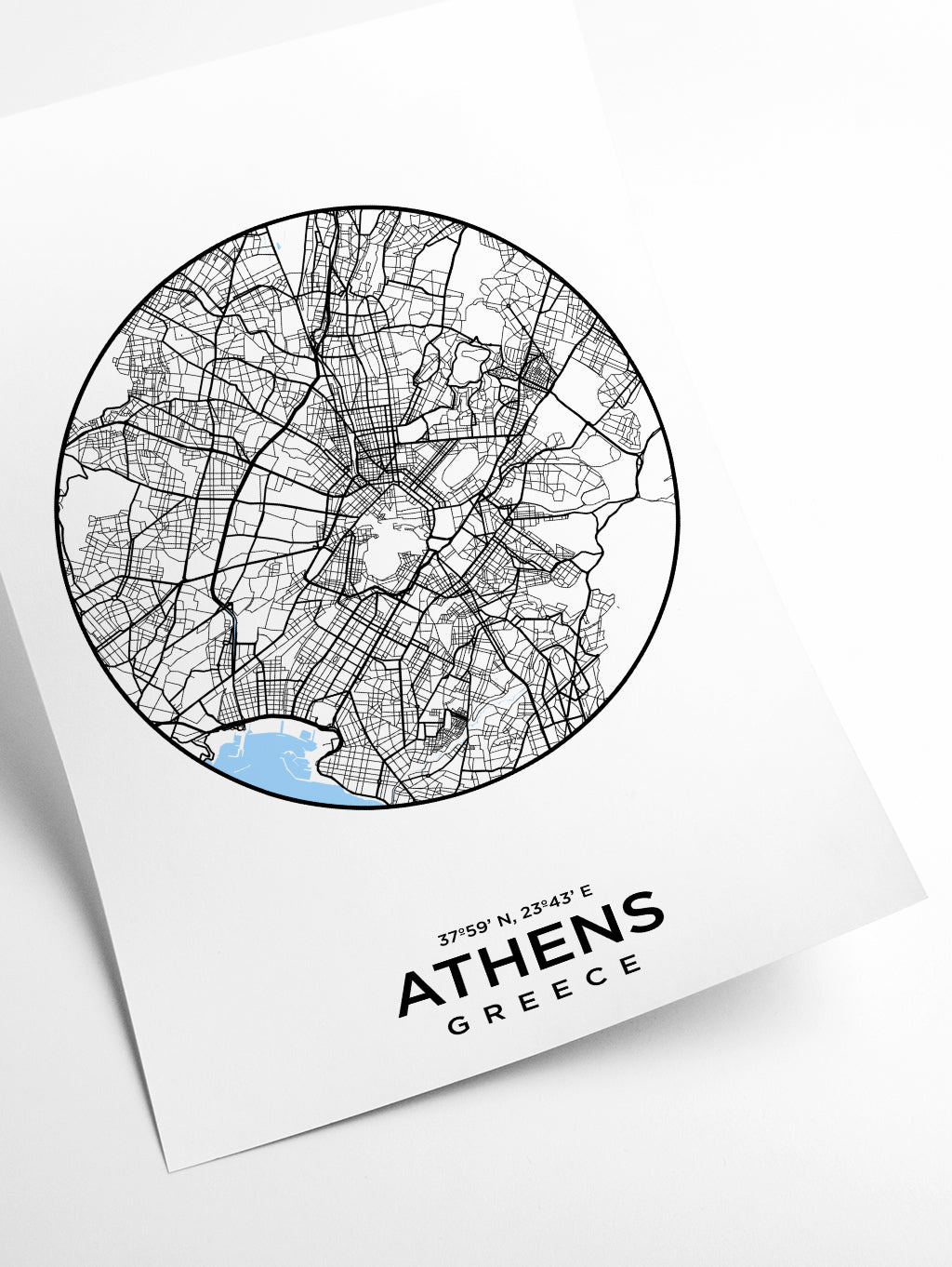 Map of Athens