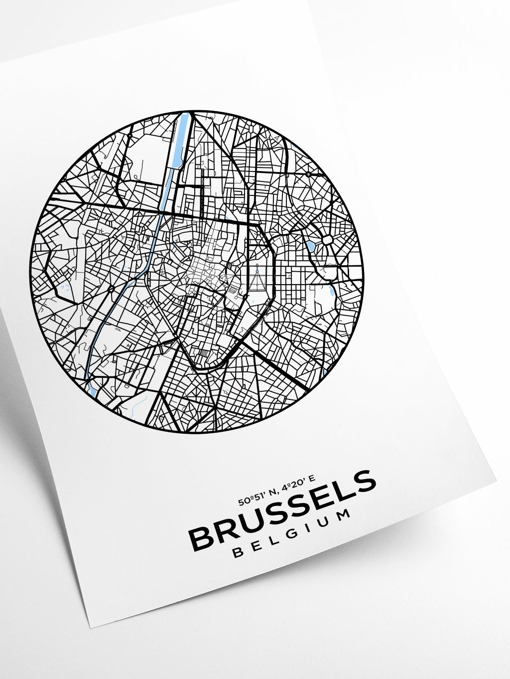 Map of Brussels