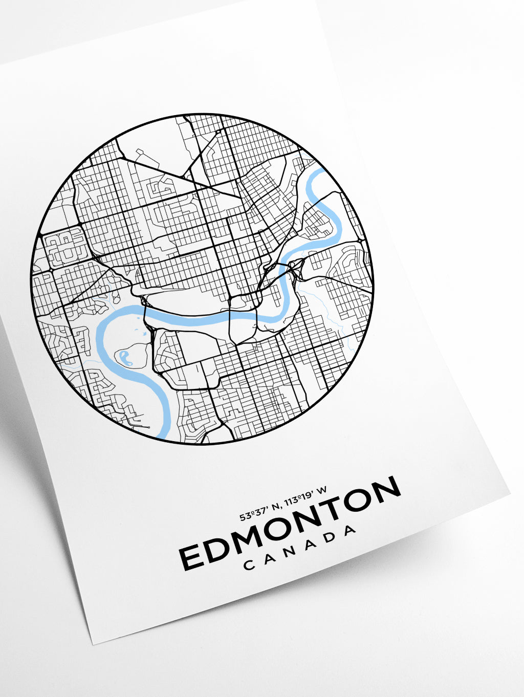 Map of Edmonton
