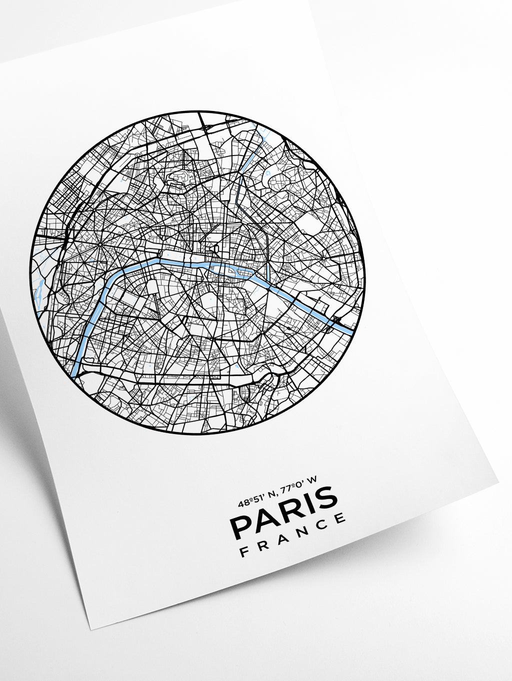 Map of Paris