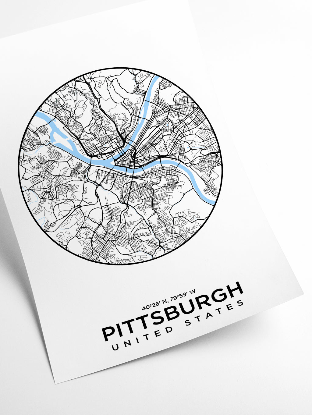 Map of Pittsburgh