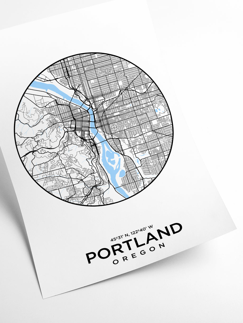Map of Portland