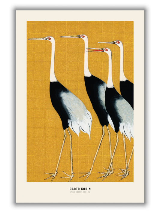 Ogata Korin - Japanese red crown crane I