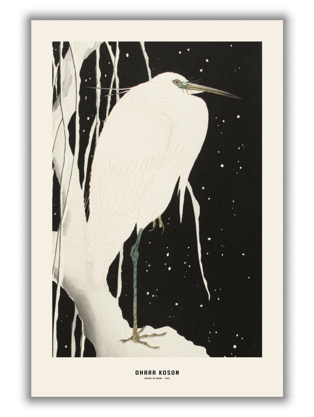 Ohara Koson - Heron in snow