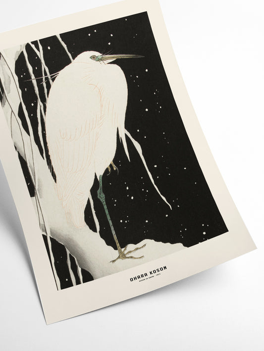 Ohara Koson - Heron in snow