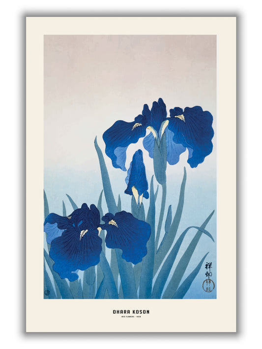 Ohara Koson - Iris flowers