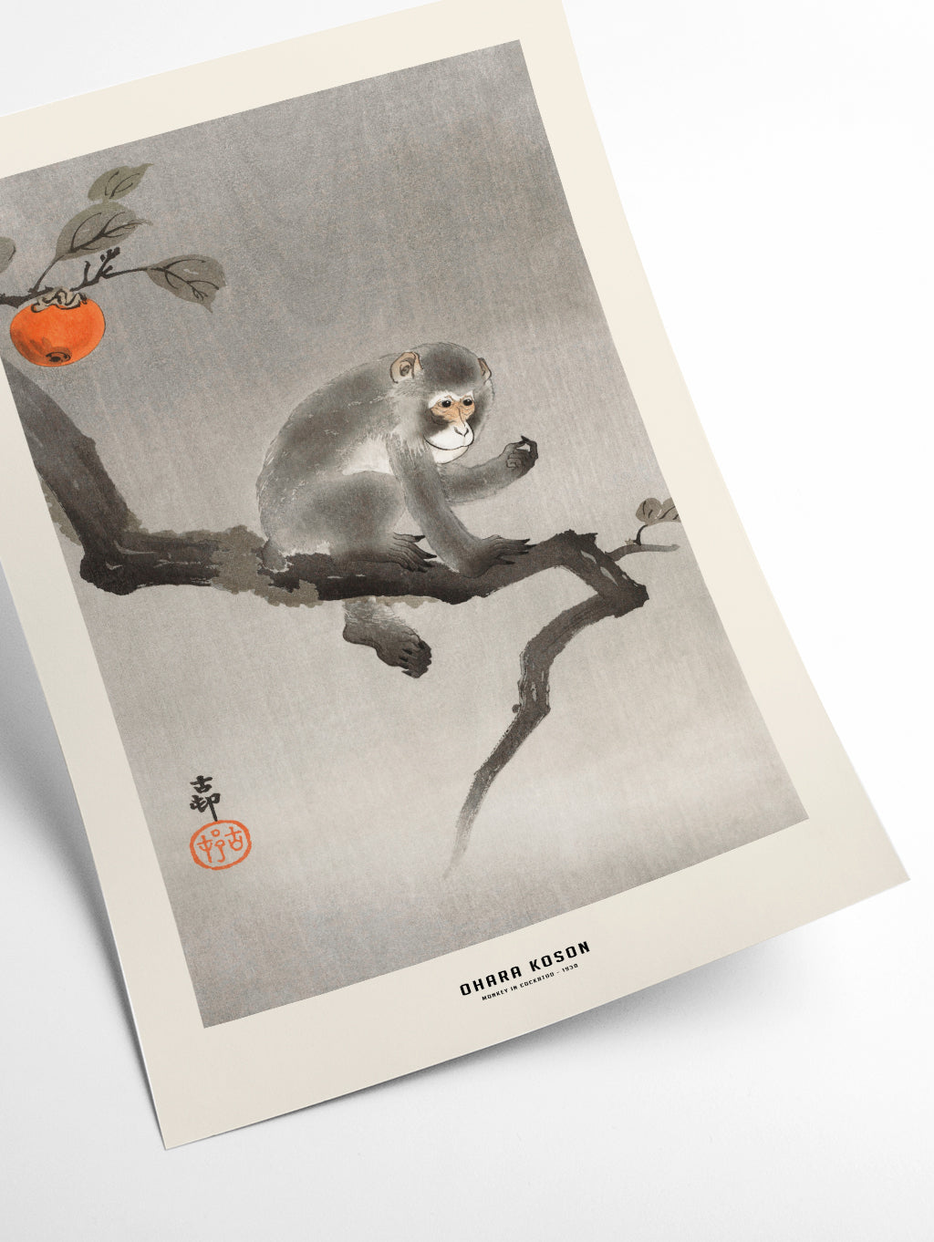 Ohara Koson - Monkey in cockatoo
