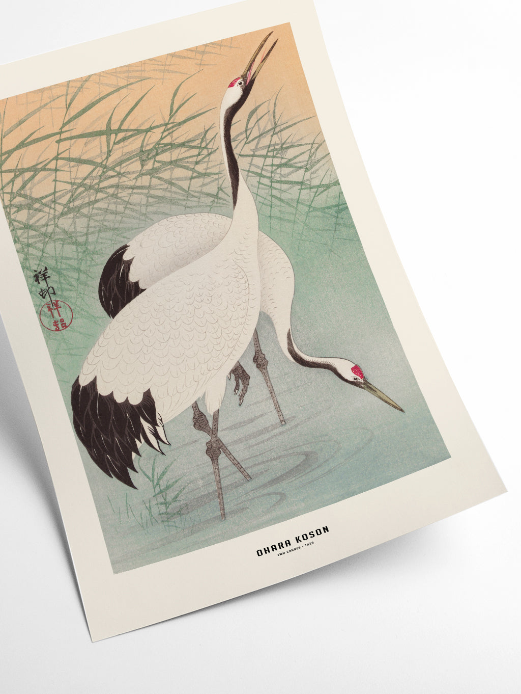 Ohara Koson - Two cranes