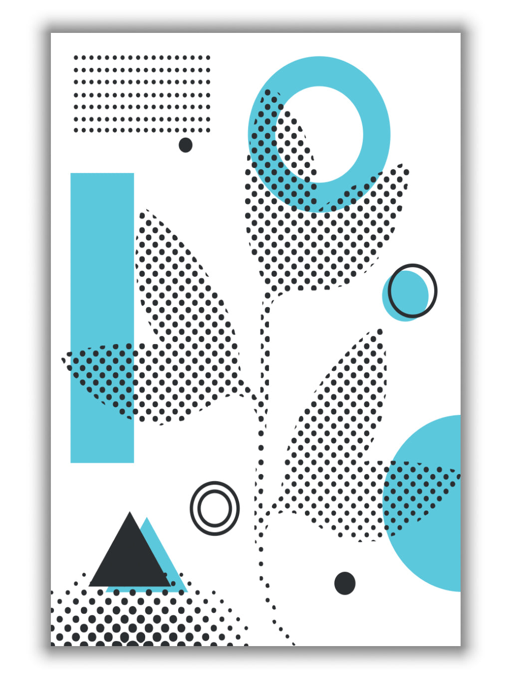 Abstract Halftone Shapes 3
