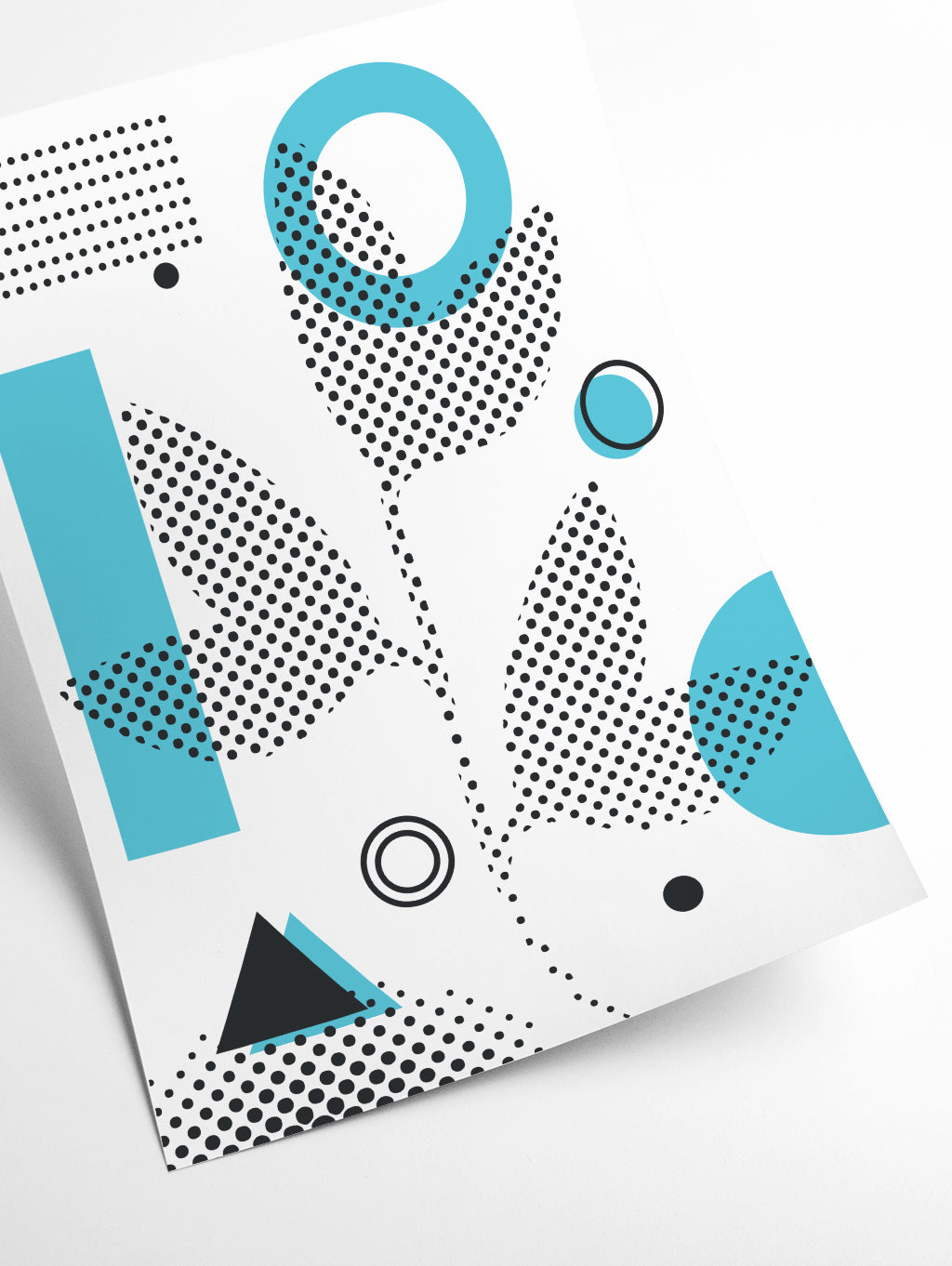 Abstract Halftone Shapes 3