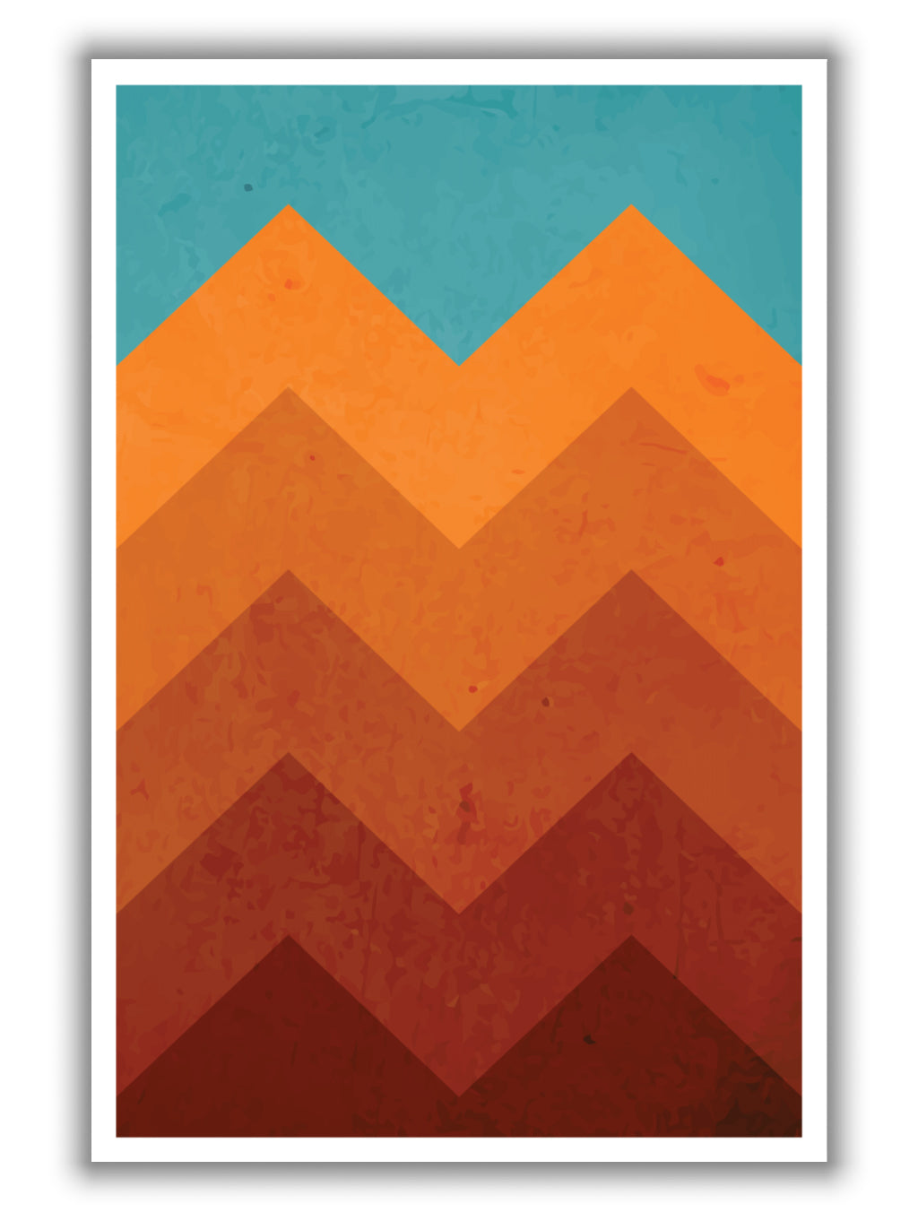 Abstract Orange mountain