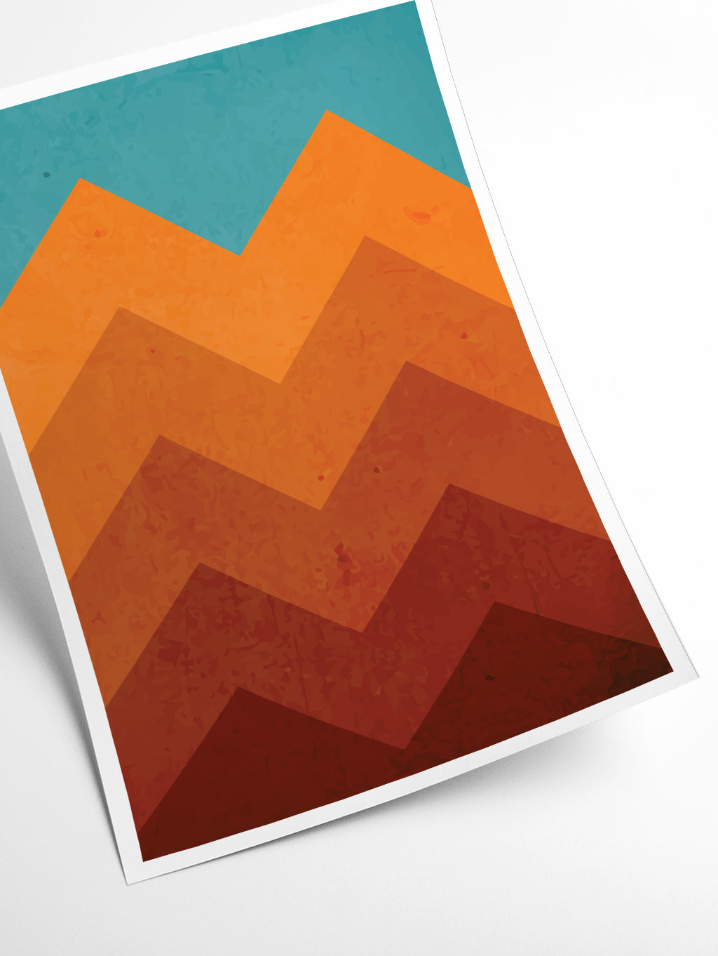 Abstract Orange mountain