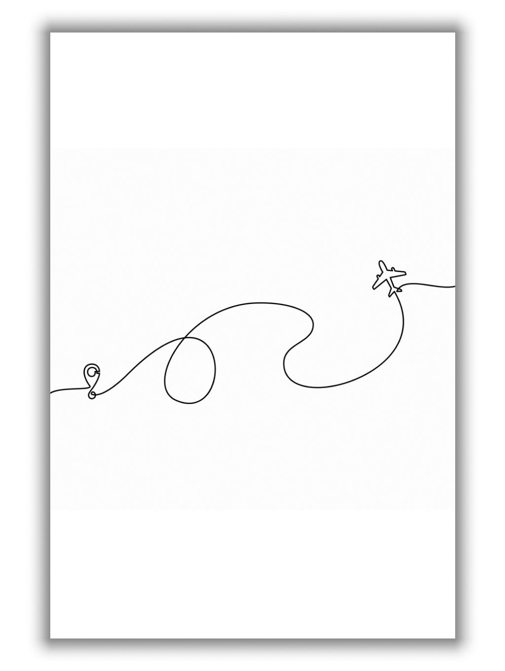Airplane Line Drawing