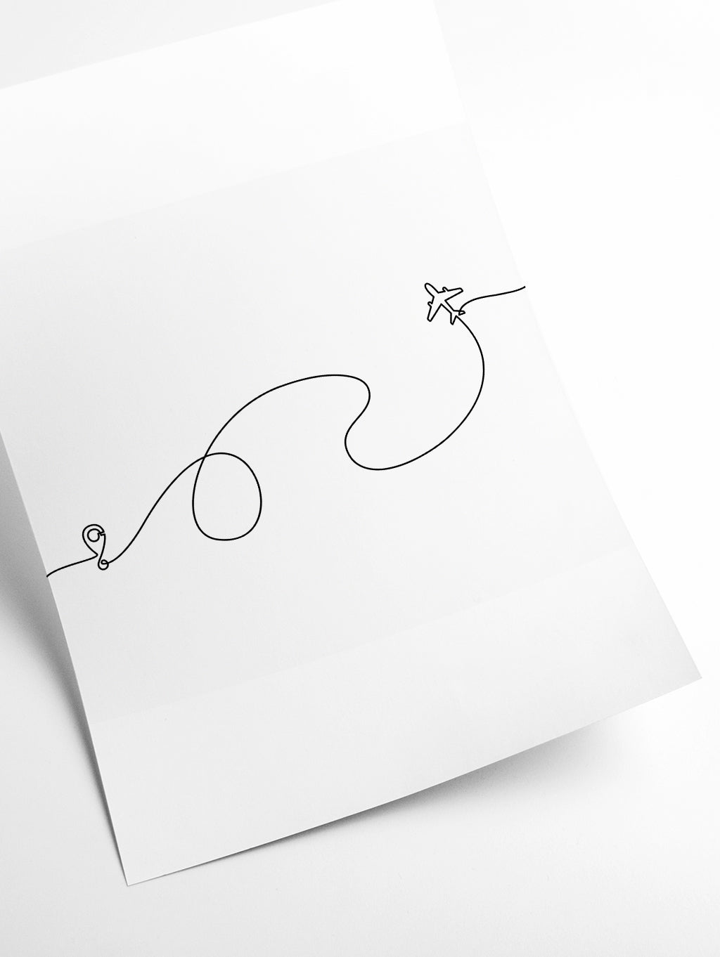 Airplane Line Drawing