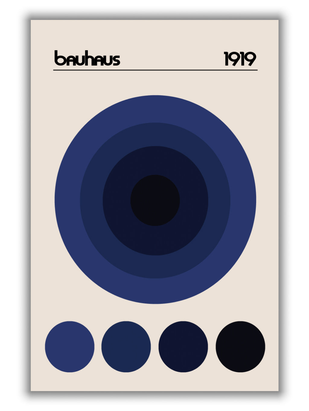 Bauhaus Blue Circle