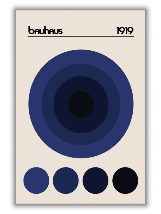 Bauhaus Blue Circle